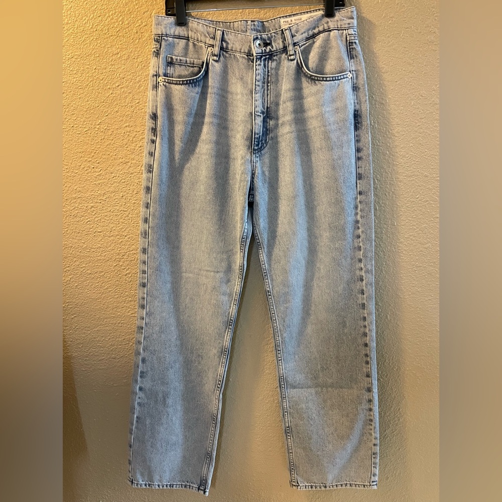 Rag & Bone Hattie Mid-Rise Full Length Jeans in Light Blue women’s Size 30